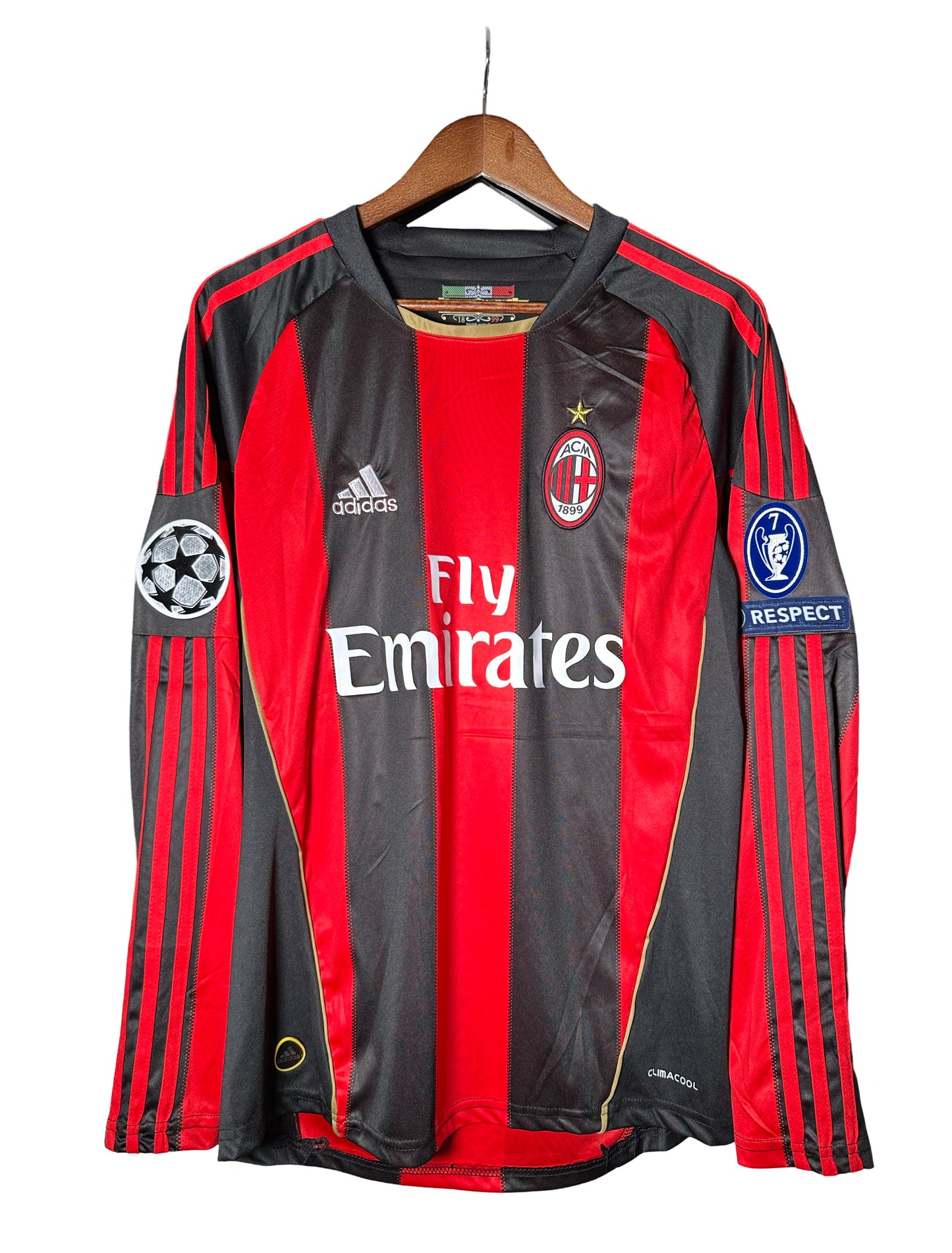 Pirlo 2010-2011 Home Retro Soccer Jersey 21 champions league
