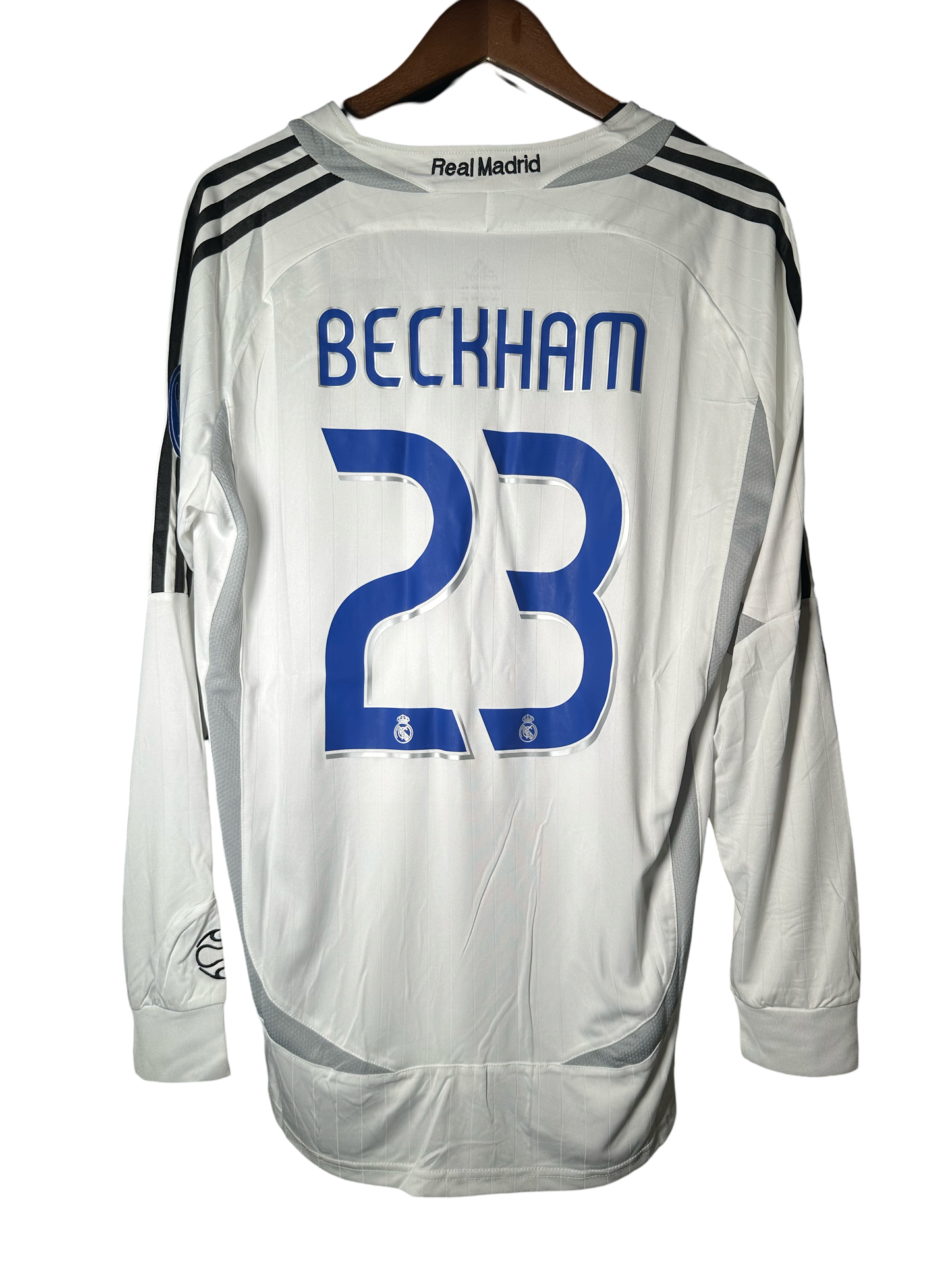 2007 Home Beckham #23 Retro Soccer Jersey White