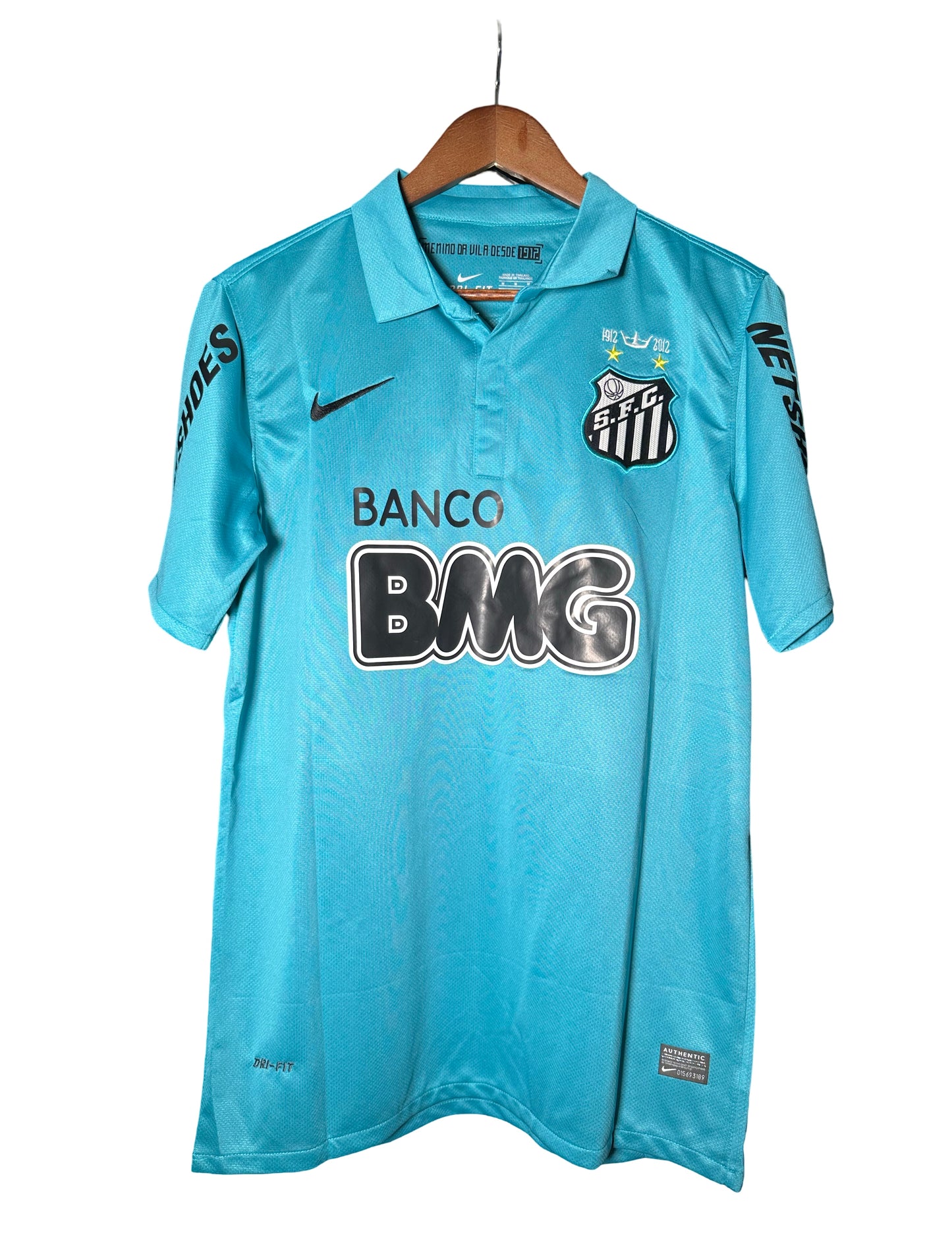 Neymar JR 11 Santos FC Soccer RETRO Jersey BLUE 2011-2012 2ND