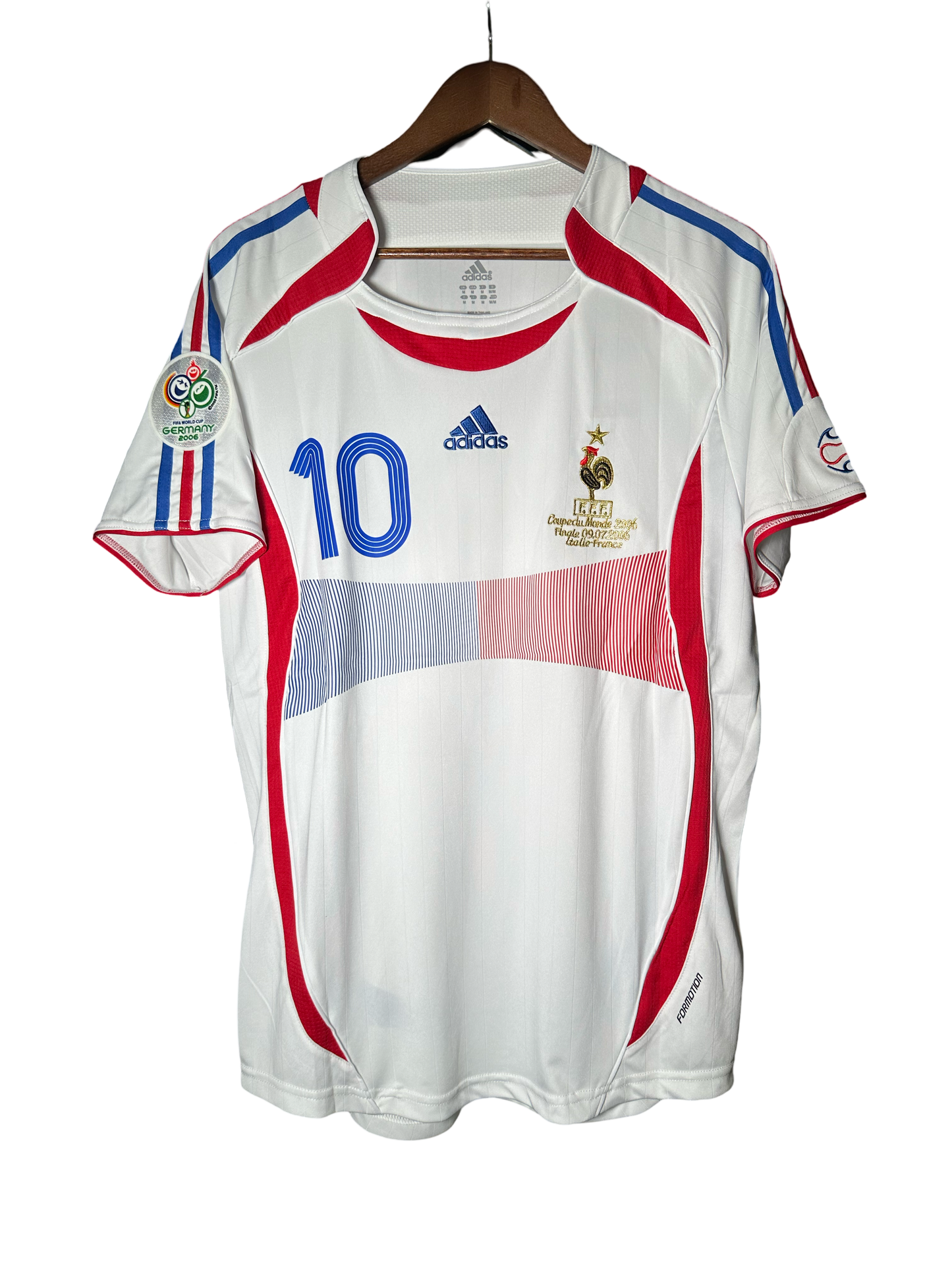 2006 World Cup FINAL Zinedine Zidane #10 away RETRO SOCCER Jersey