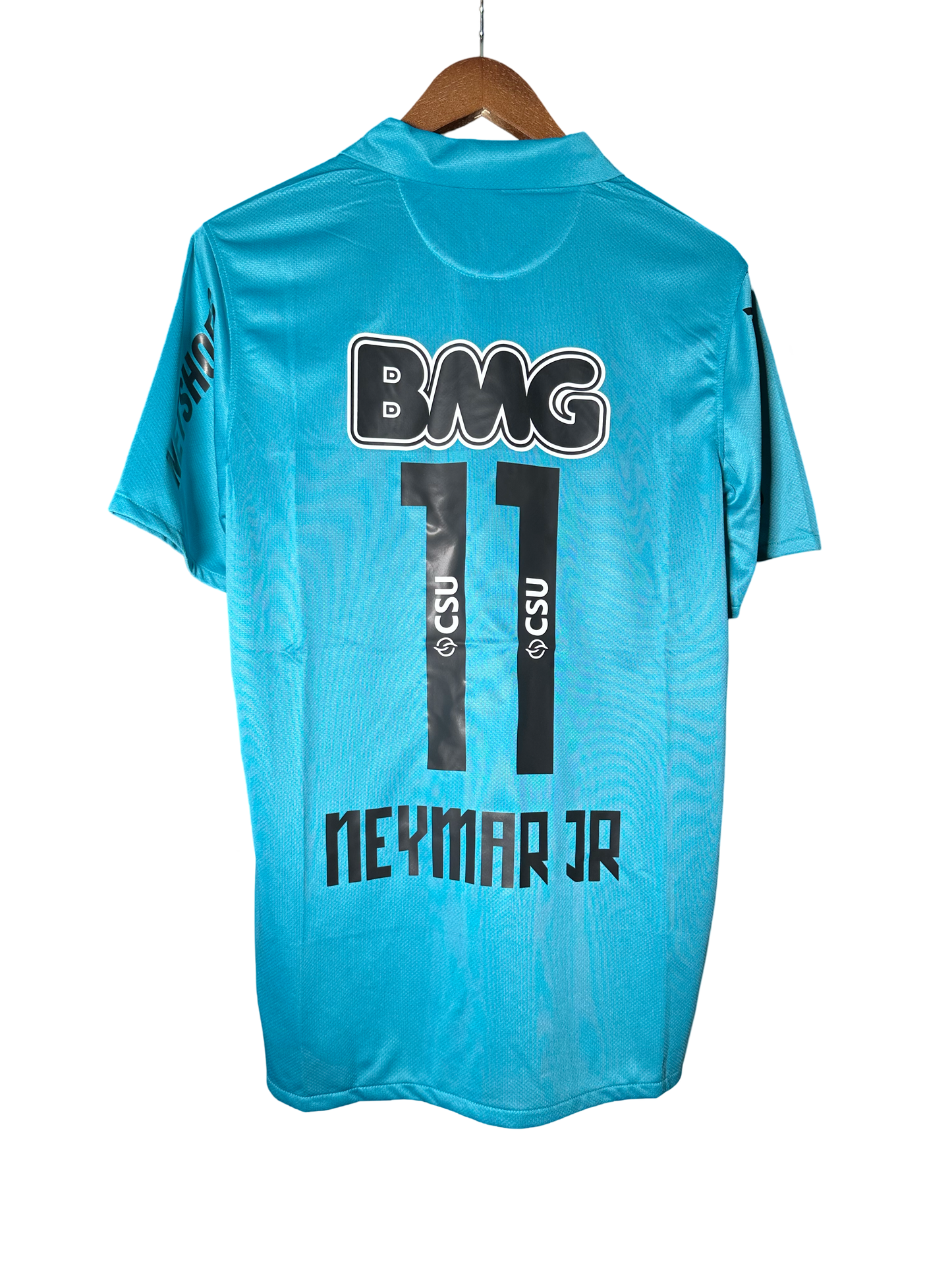 Neymar JR 11 Santos FC Soccer RETRO Jersey BLUE 2011-2012 2ND
