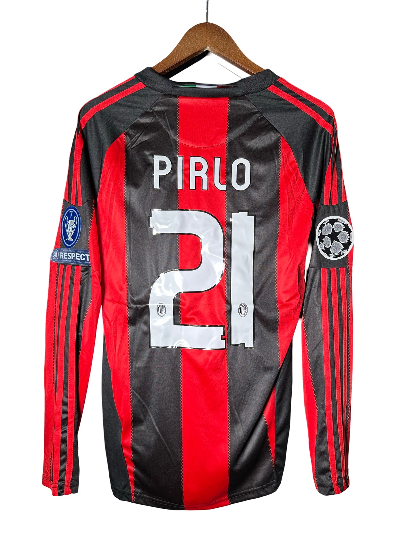 Pirlo 2010-2011 Home Retro Soccer Jersey 21 champions league