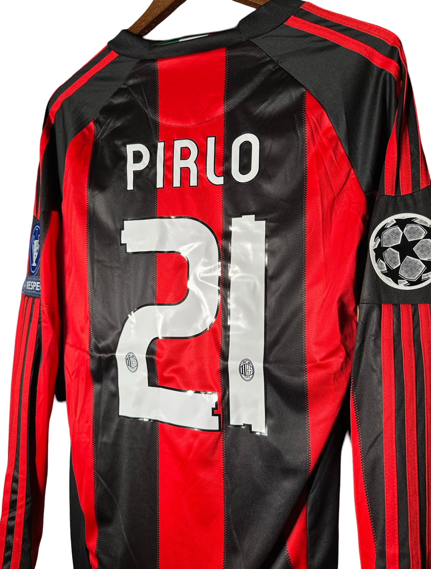 Pirlo 2010-2011 Home Retro Soccer Jersey 21 champions league