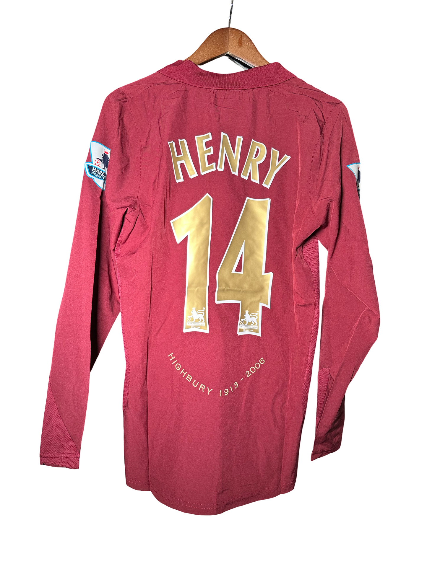 HENRY 2006-2007 VINTAGE RETRO SOCCER JERSEY AWAY WINE
